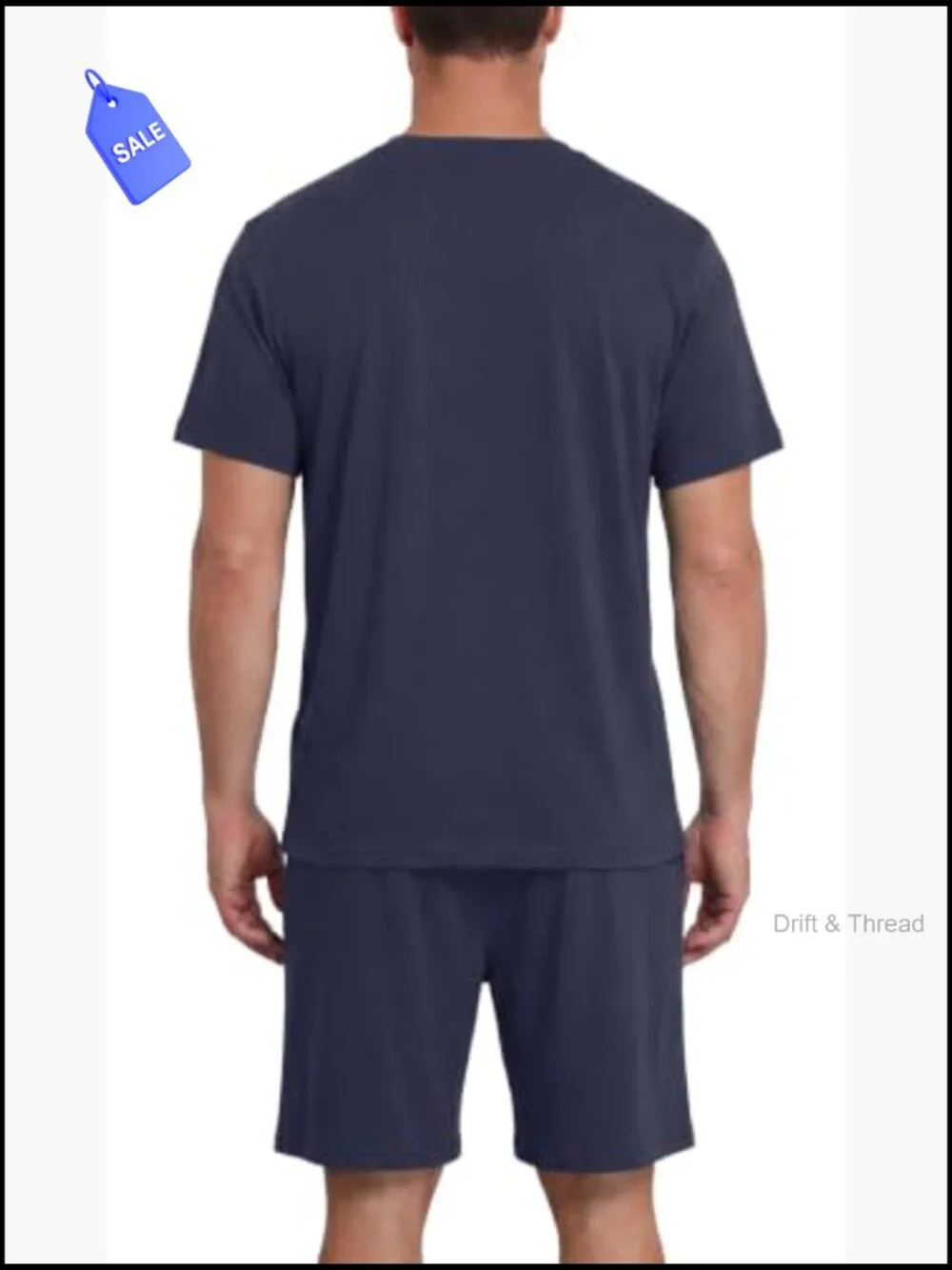 Men's Short Sleeve Henley Pajama Set 2 Piece Button Sleepwear Soft Lounge